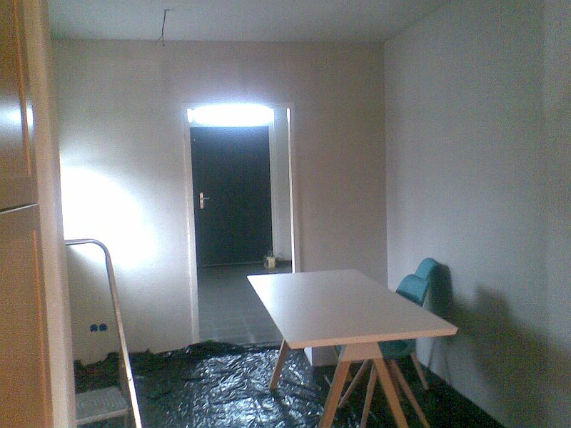 kijkje vanuit bestaande keuken.